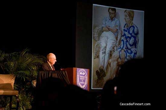 Photo of part of Philip.Pearlstein Speech